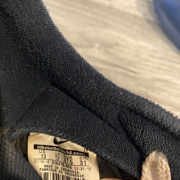 NIKE Cortez Basic Leather Mens Shoes Navy Blue/White - Nike 316418-402 Size 13 - Picture 7 of 7